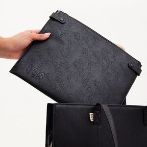 BÉIS Black Clutch Bag Pouch